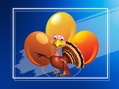 balloons and turkey