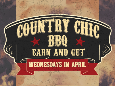 country chic bbq earn and get